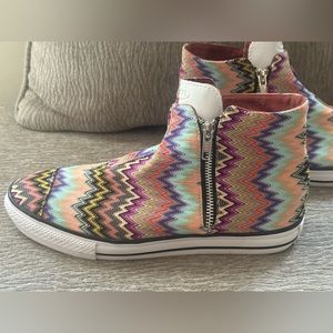 Converse X Missoni Size 9.5 high top sneaker